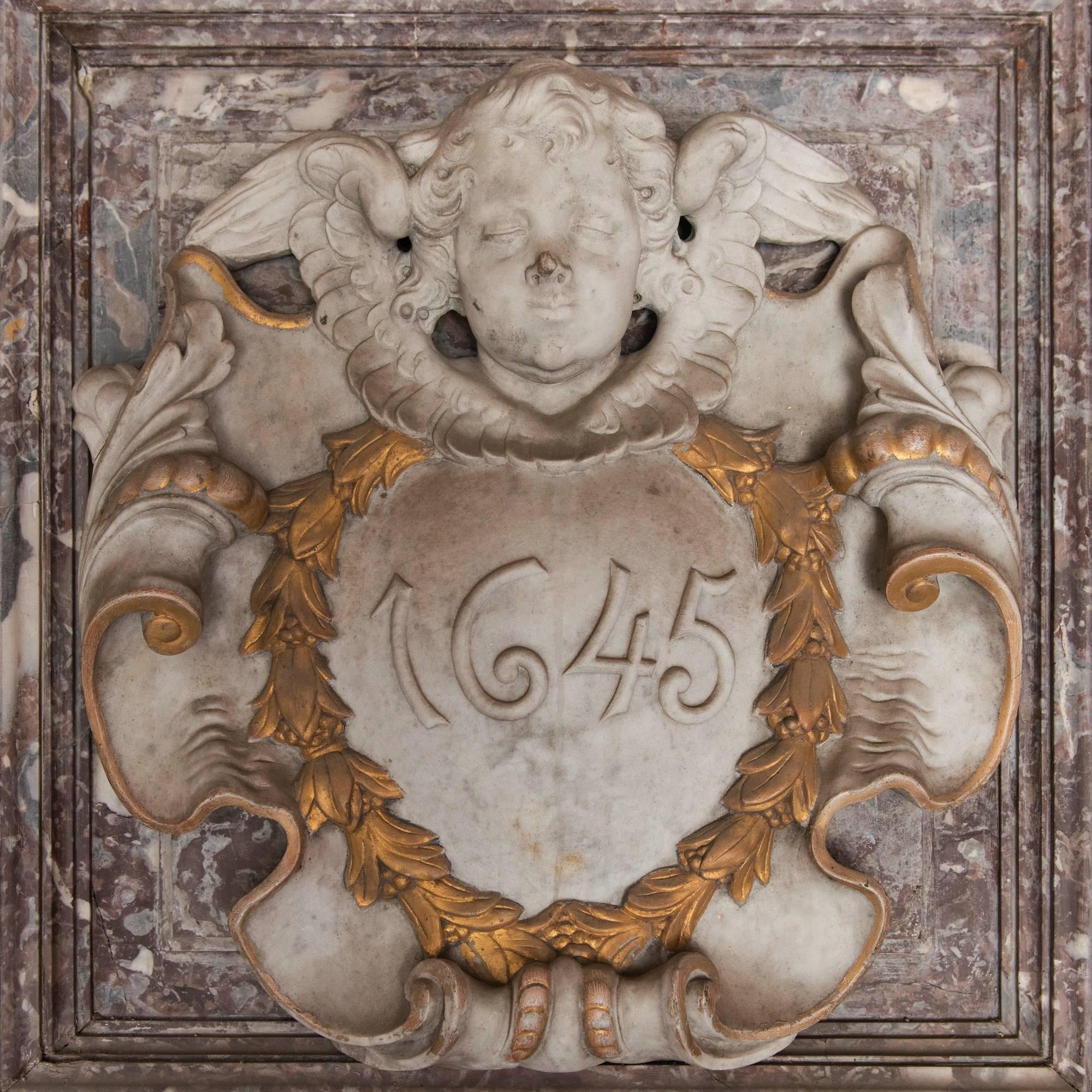 Monumental chimneypieces as these are quite rare to find. The house owners which could afford a mantel like this often preserved it through many generations. This Baroque inspired piece comes from a Antwerp townhouse which was converted to a hotel.