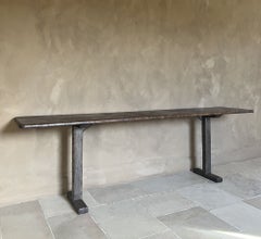 Large minimalist primitive 19th century sidetable