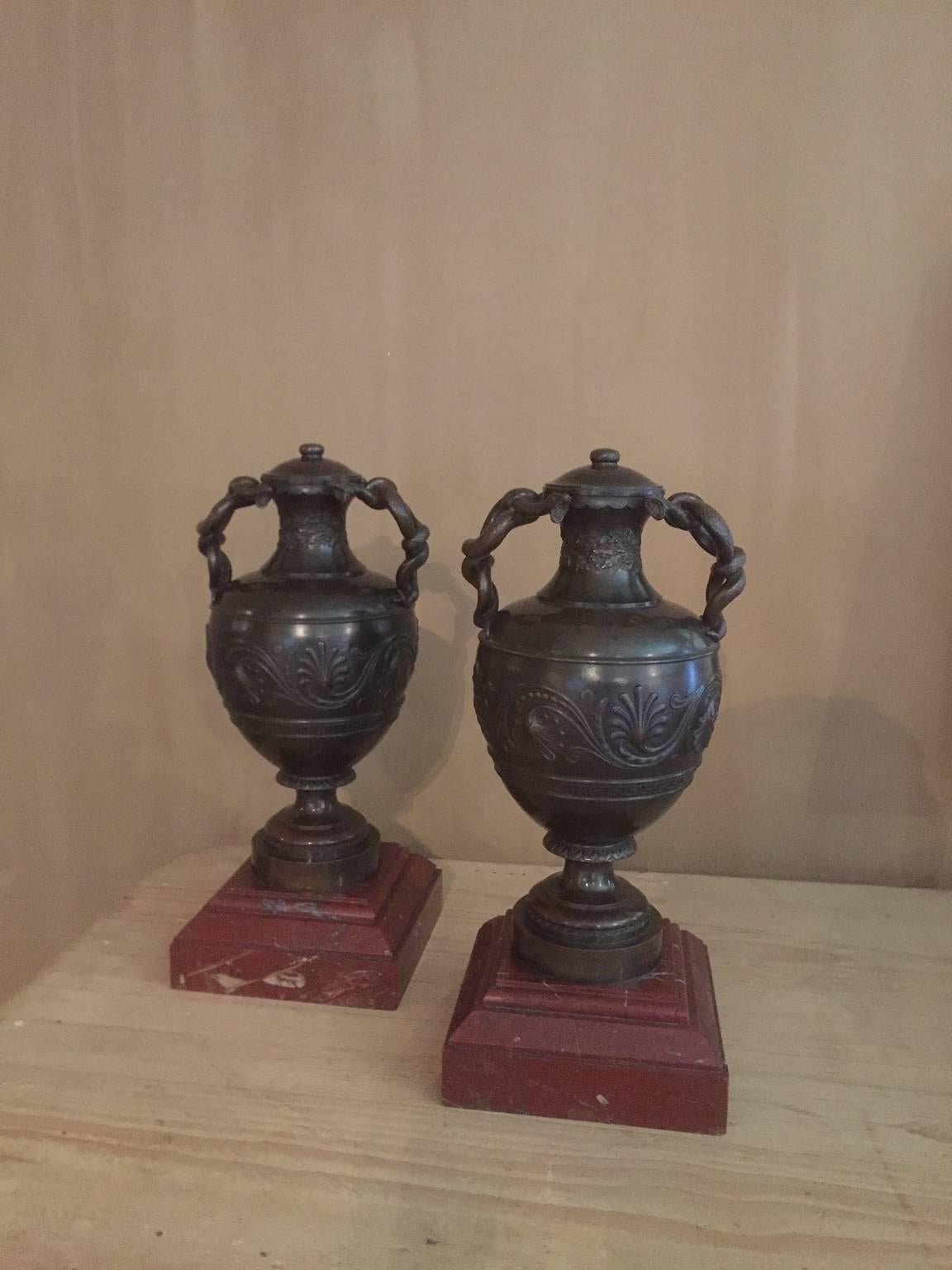 French 19th Century Neoclassical Urns For Sale
