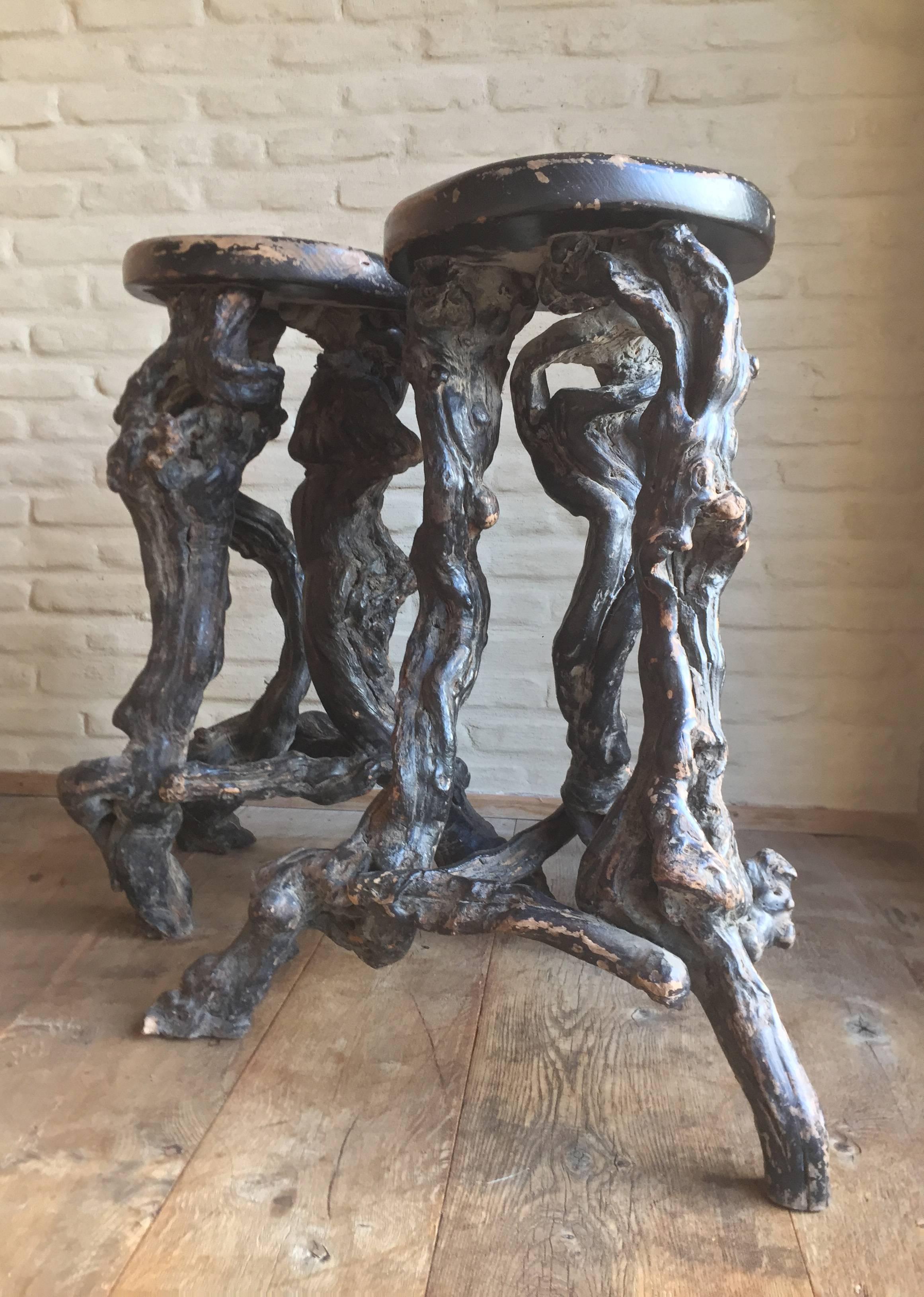20th Century Winebranches Winetable Stool