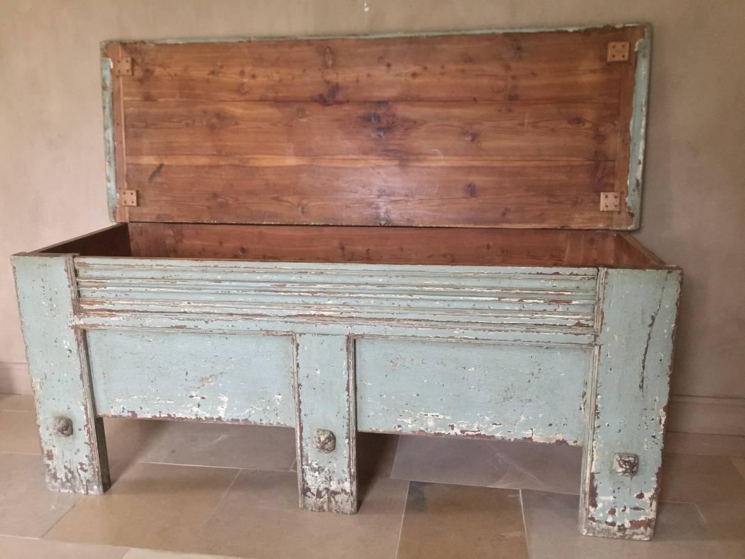 Large 18th Century French Mountain Chest Coffer 1