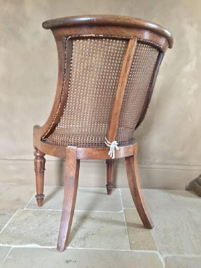 Gondole Library Chair Mahogany, 19th Century UK 2