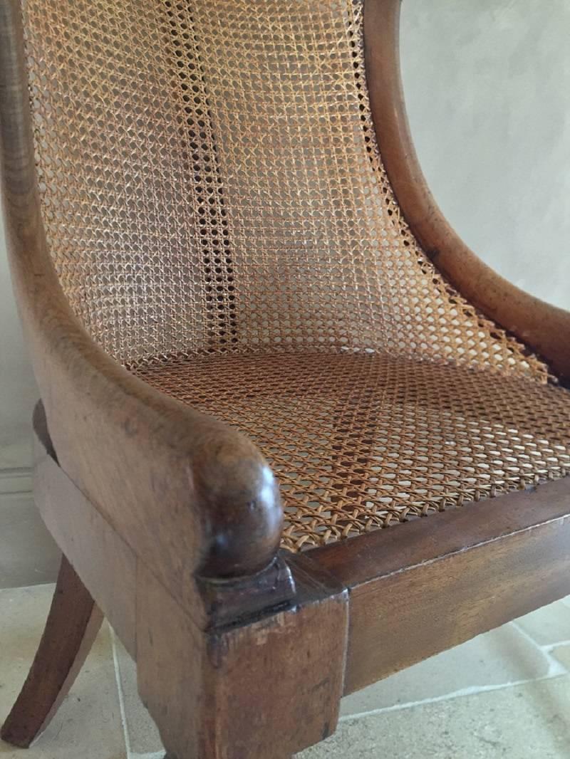 Gondole Library Chair Mahogany, 19th Century UK 3