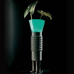 Ganga Ceramic and Glass Vase by Ettore Sottsass