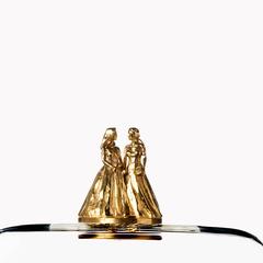 Titled Happy Ending She+She Glass and Brass Dome
