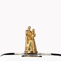 Titled, Happy Ending He and She Glass and Brass Dome