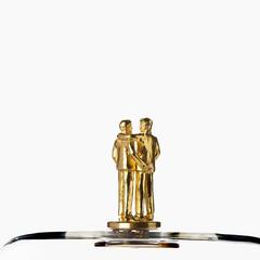 Titled Happy Ending He+He Glass and Brass Dome