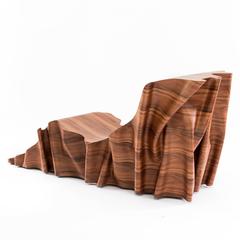 Una „Articolo Indeterminativo“ Chaiselongue aus Holz
