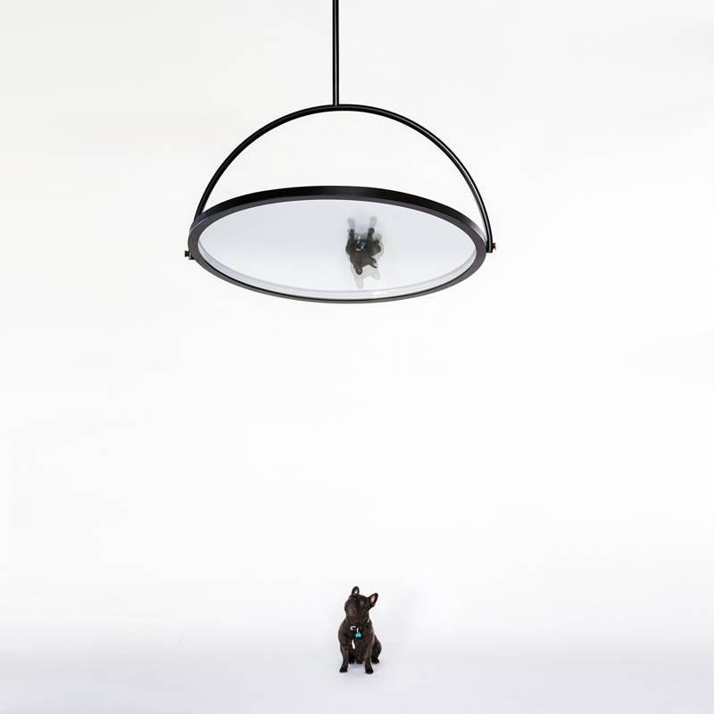 Oblio Mirrored Suspension Lamp For Sale 1