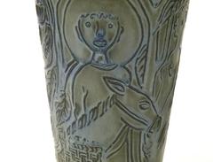 Large Stoneware Vase by Stig Lindberg for Gustavsberg