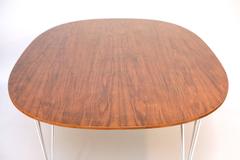 Rosewood Superellipse Table by Bruno Mathsson and Piet Hein for Fritz Hansen