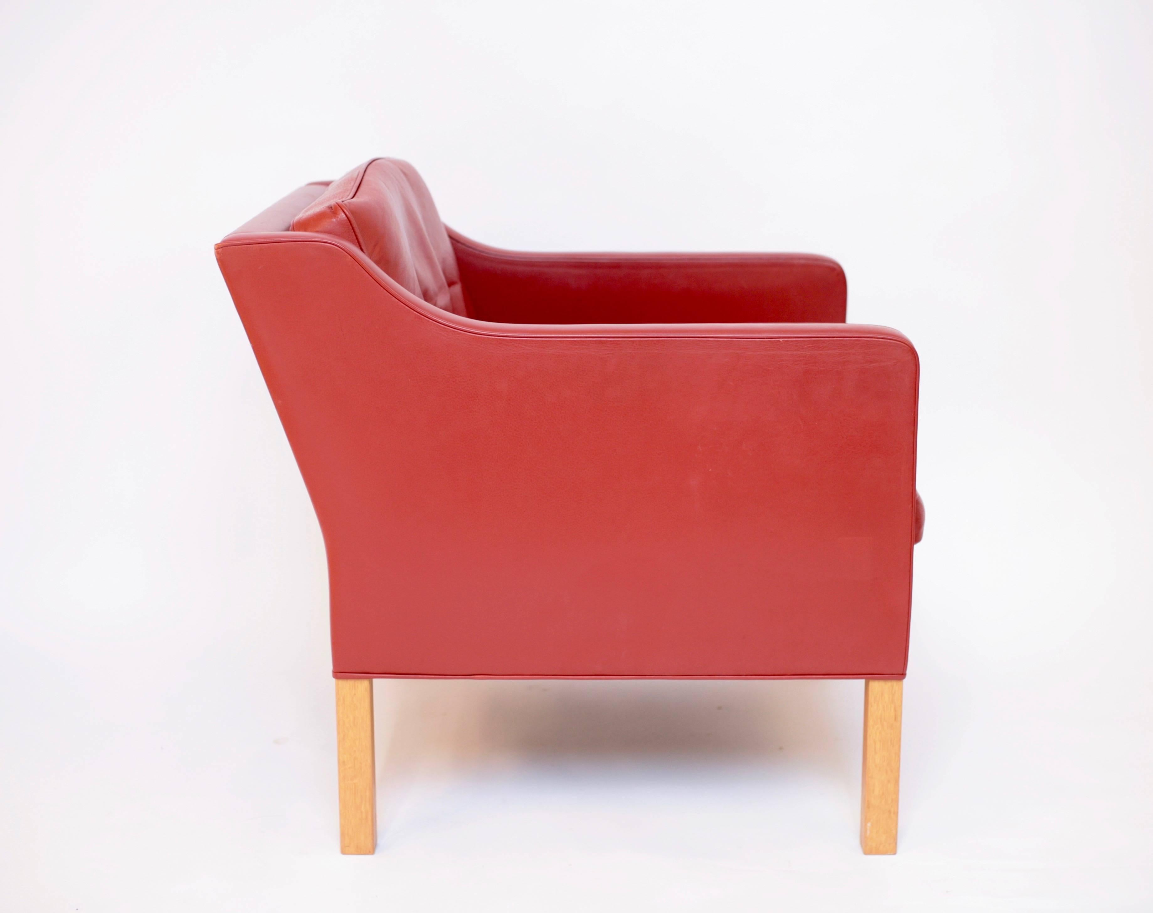 Scandinavian Modern Easy Chair BM 2321 by Börge Mogensen for Fredericia Furniture, Denmark For Sale