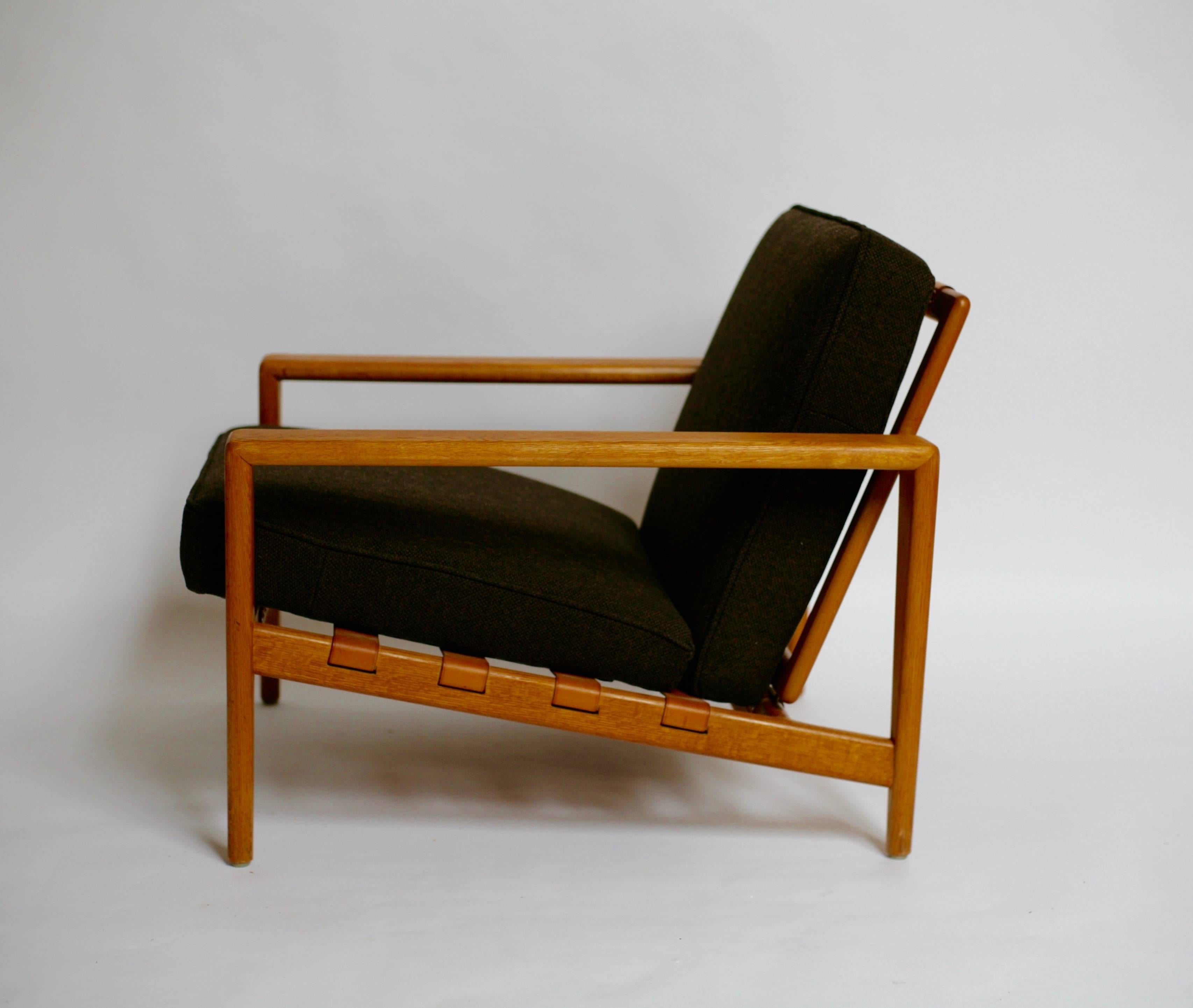 Leather Two Lounge Chairs Bodö by Svante Skogh for Seffle Möbler For Sale