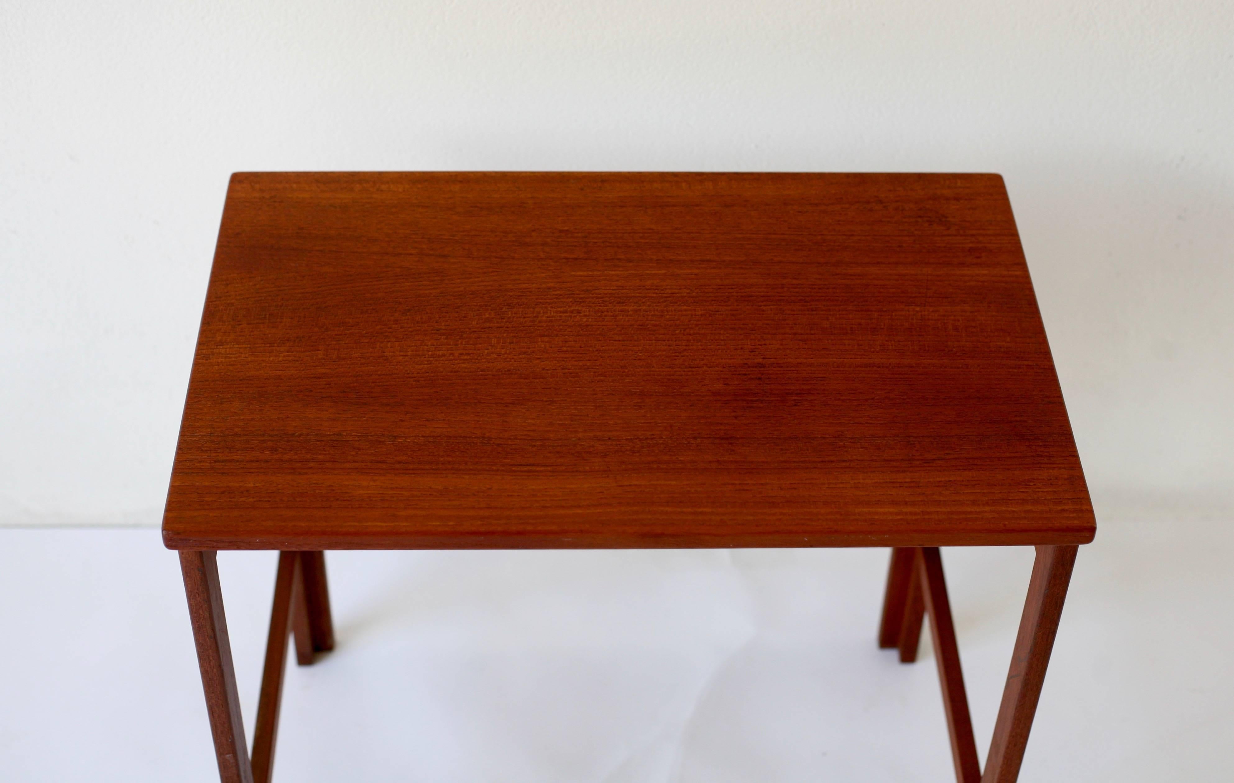 Mid-20th Century Nesting Tables by Peter Hvidt and Orla Mölgaard Nielsen for France and Son For Sale