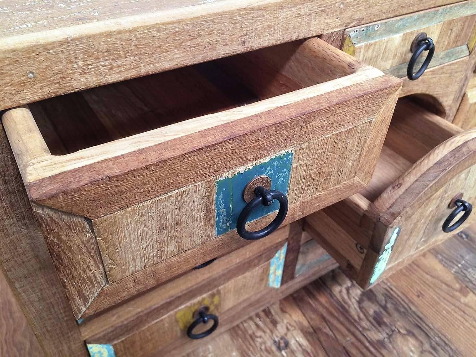 21st Century Multicolor Mezquite Bargueño/Chest of Drawers by Esteban Chapital In Excellent Condition In OAXACA, OAXACA