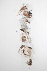 21st Century Abstract White Diptych Painting by Mexican Artist Leonardo Salinas