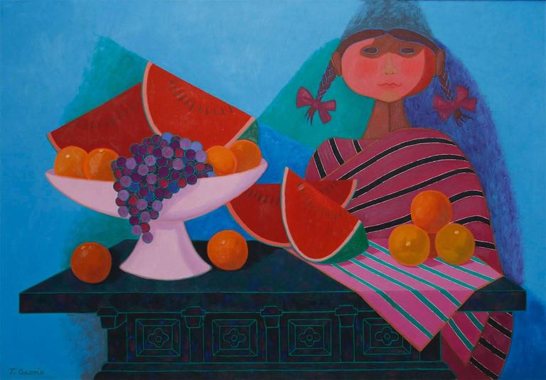 20th Century Painting by Mexican Artist Trinidad Osorio For Sale