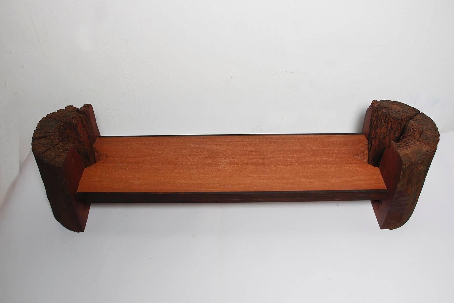 Mexican 21st Century Organic Hardwood Bookshelf For Sale