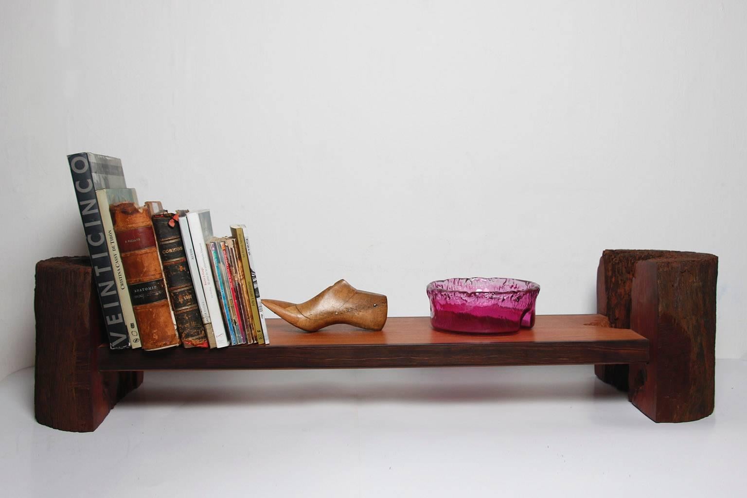 21st Century Organic Hardwood Bookshelf In Excellent Condition For Sale In OAXACA, OAXACA