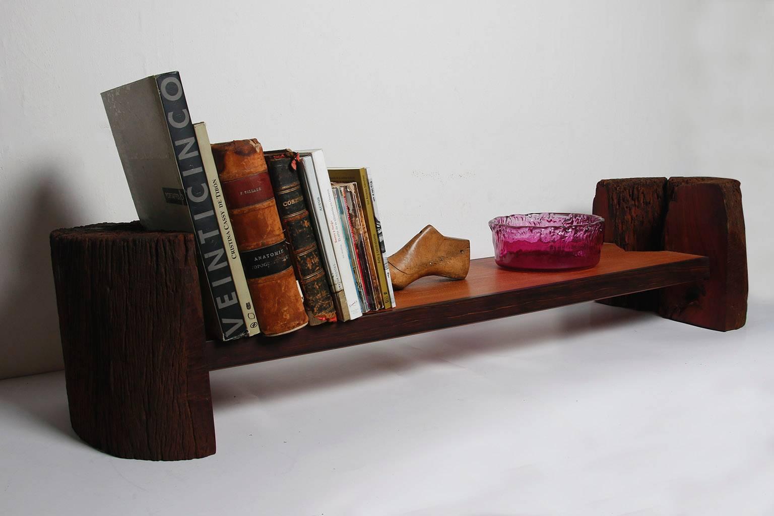 Contemporary 21st Century Organic Hardwood Bookshelf For Sale