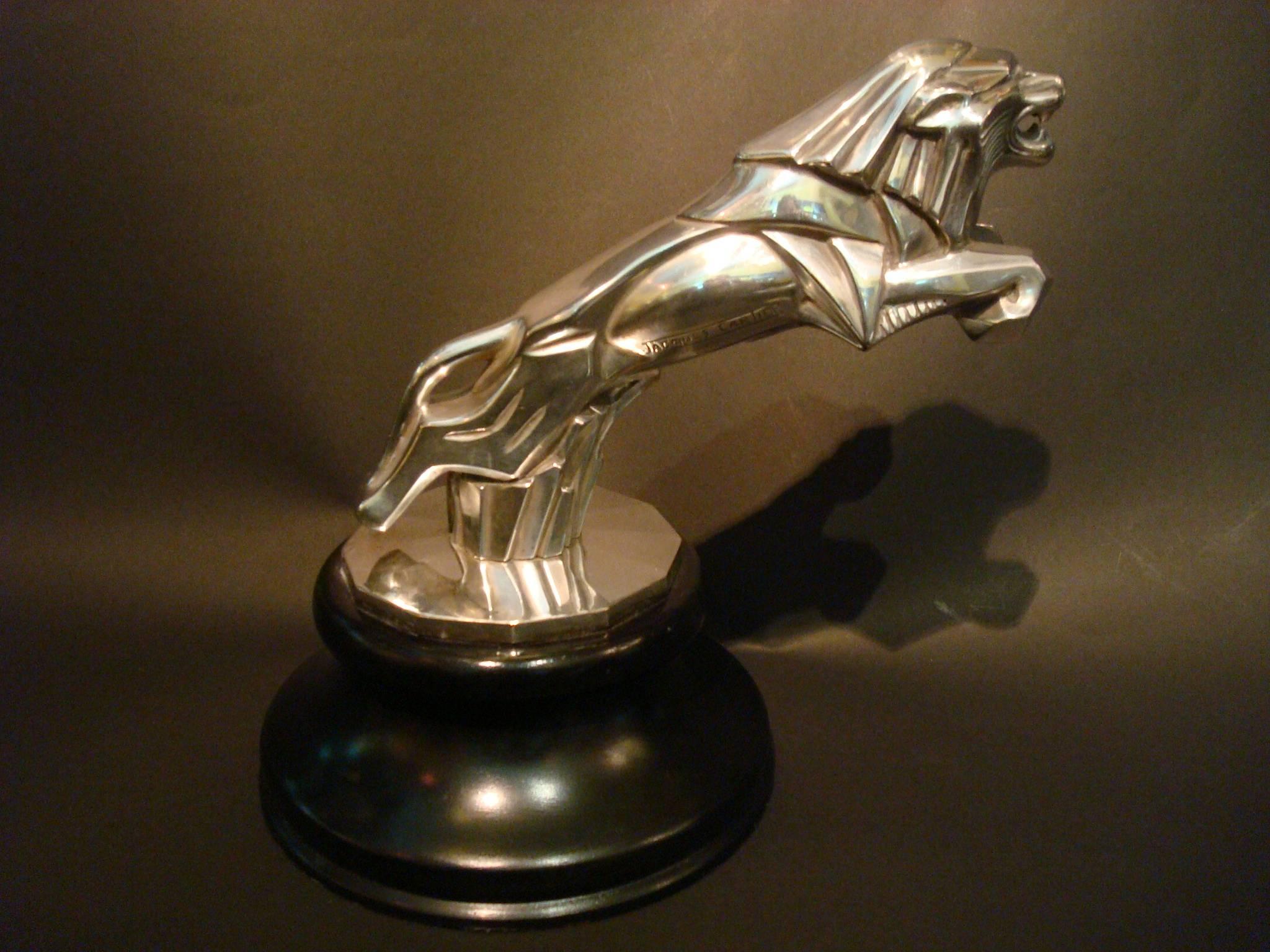 French Art Deco Lion, Car Mascot, Automobilia, Jacques Cartier, France, circa 1925