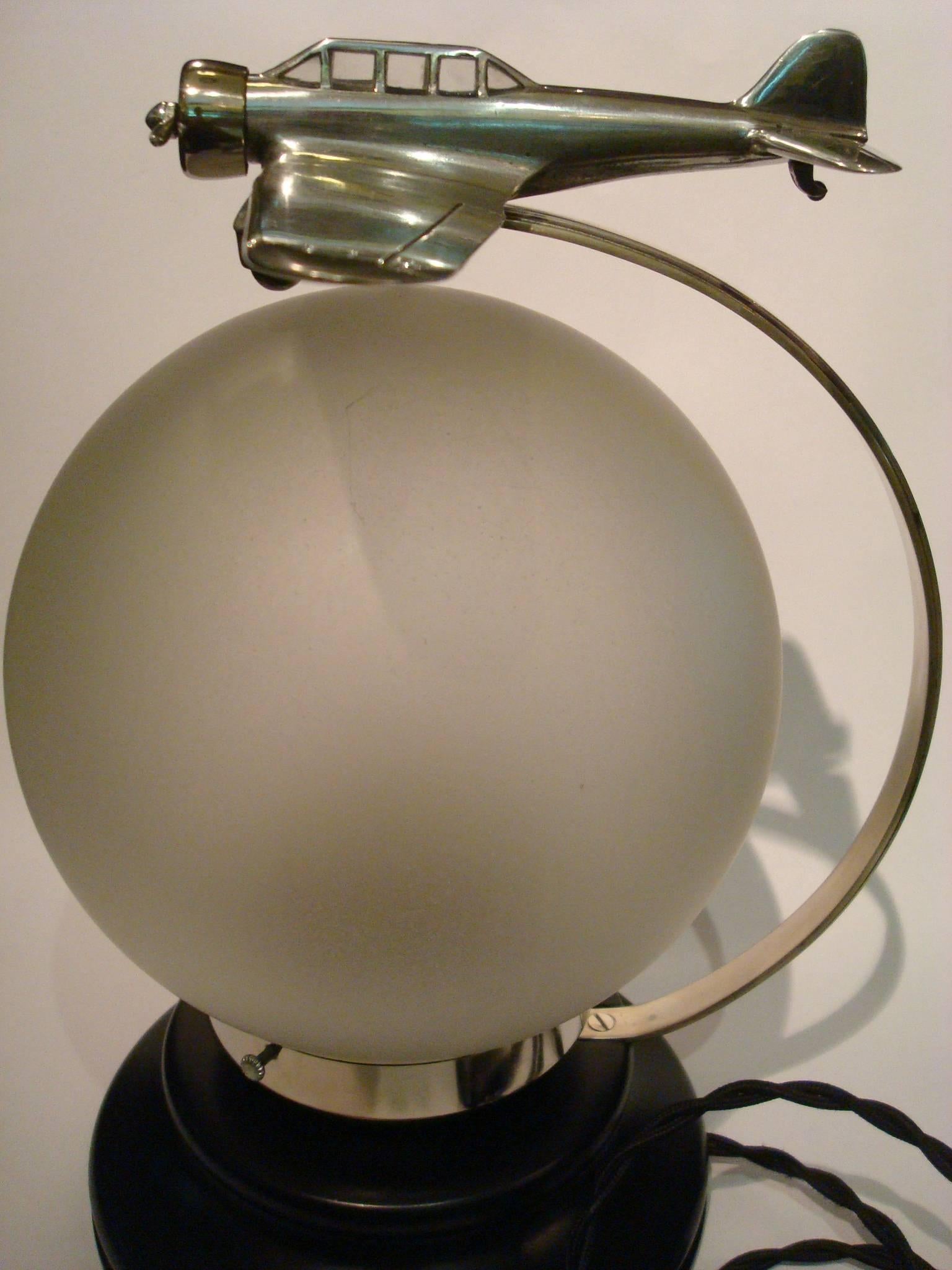 American Airplane Fighter table Lamp. U.S.A., circa 1942