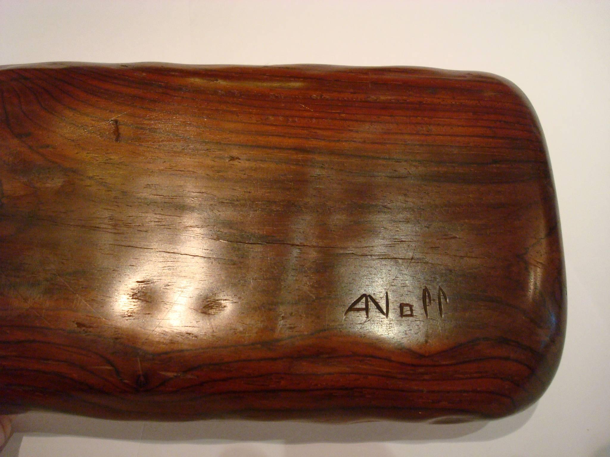 Alexandre Noll Exotic Wood Cigar Ashtray Signed, circa 1940 3
