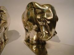 Art Deco Pair of Elephant Bookends by George Nilsson for Gero Holland