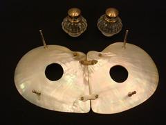 Mother of Pearl English Desk Inkwell