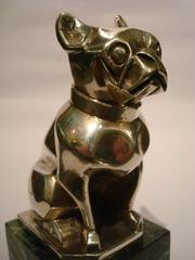 Art Deco French Bulldog Bookend or Paperweight, France, 1925