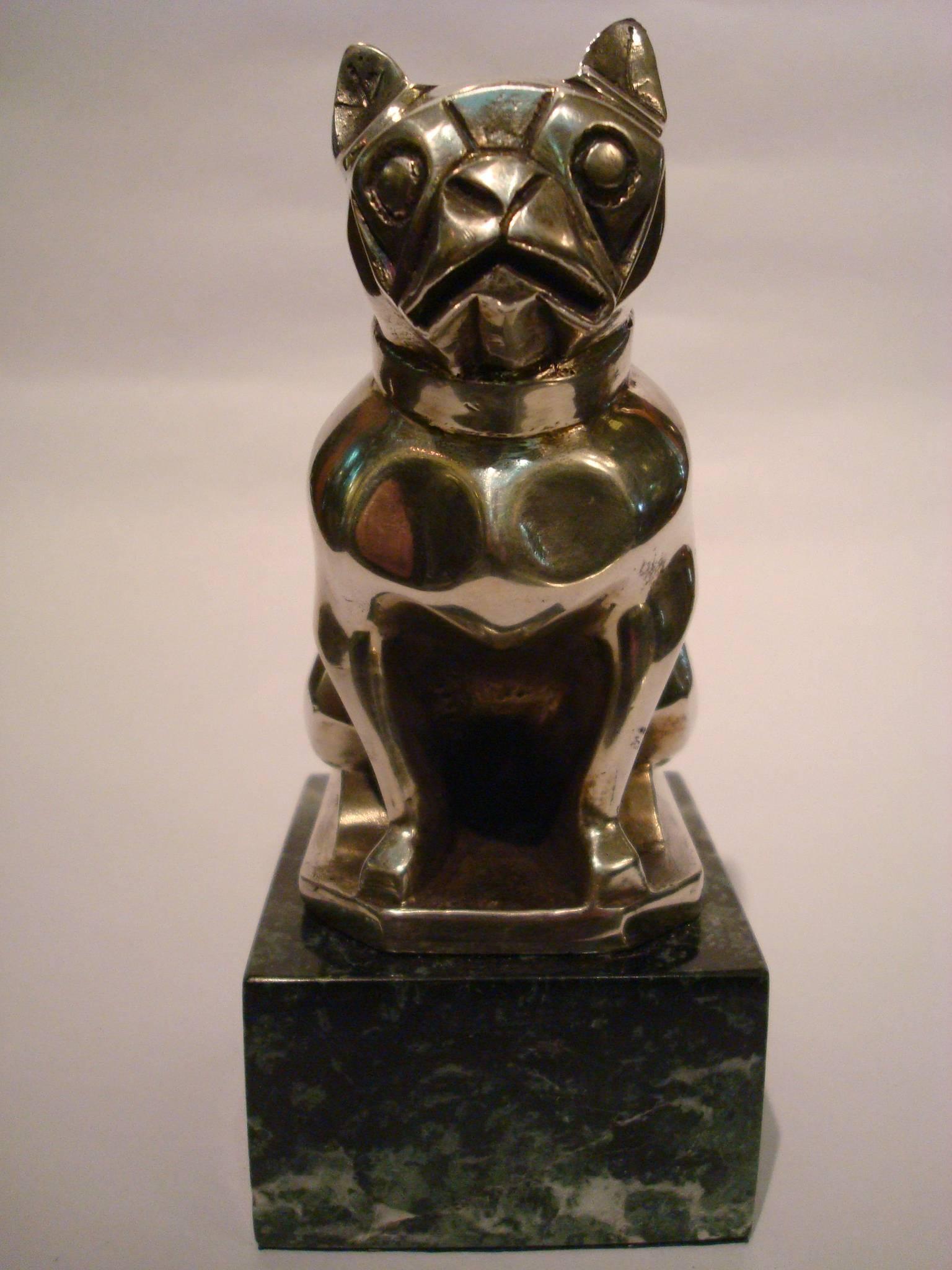 Art Deco French Bulldog Bookend or Paperweight, France, 1925 1