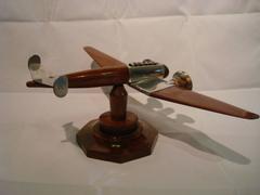 Art Deco Airplane Desk Model, France, 1930s
