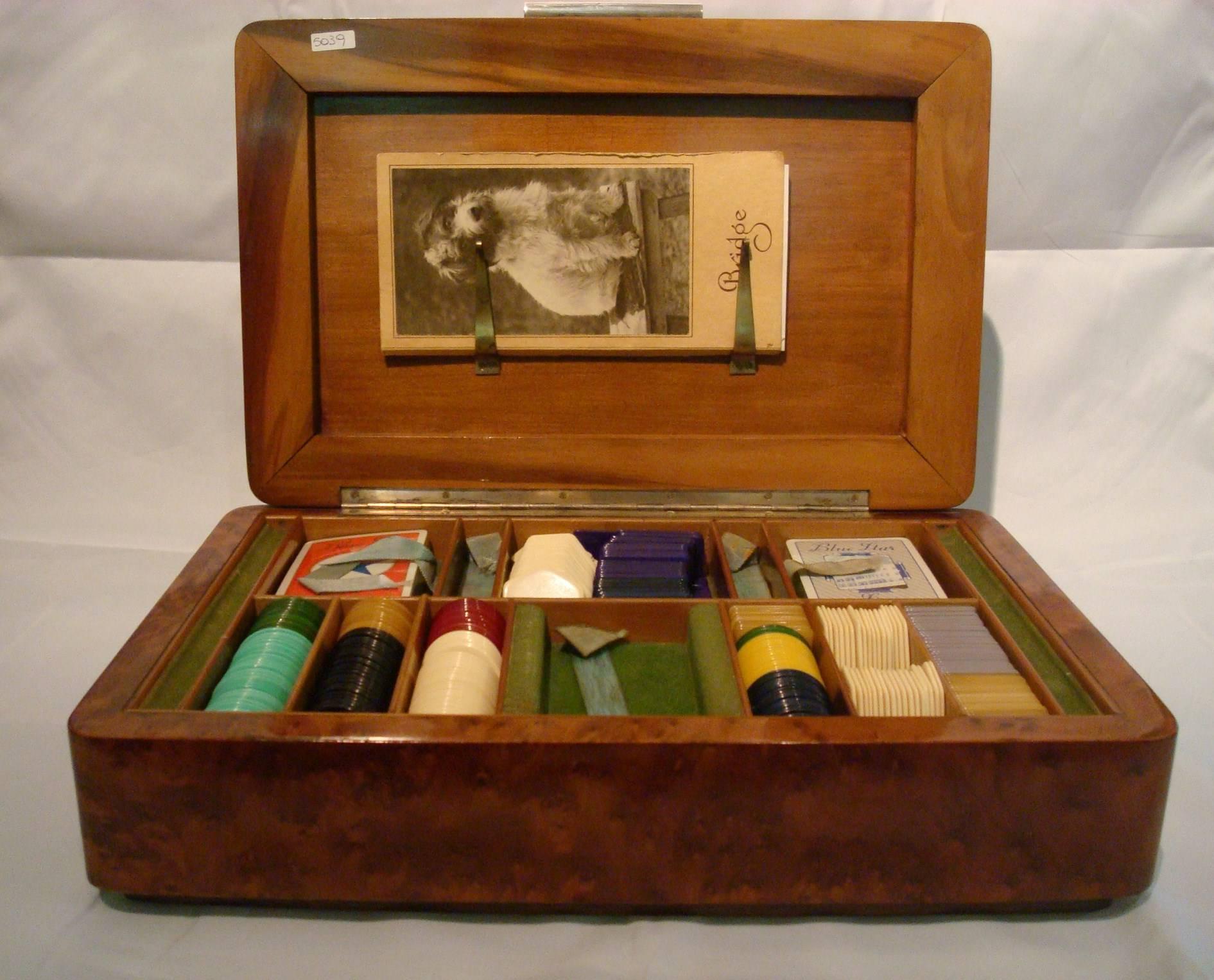 Italian Art Deco Game Box Silver, Italy, 1920s