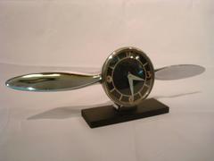 Streamline Airplane Propeller Desk Clock