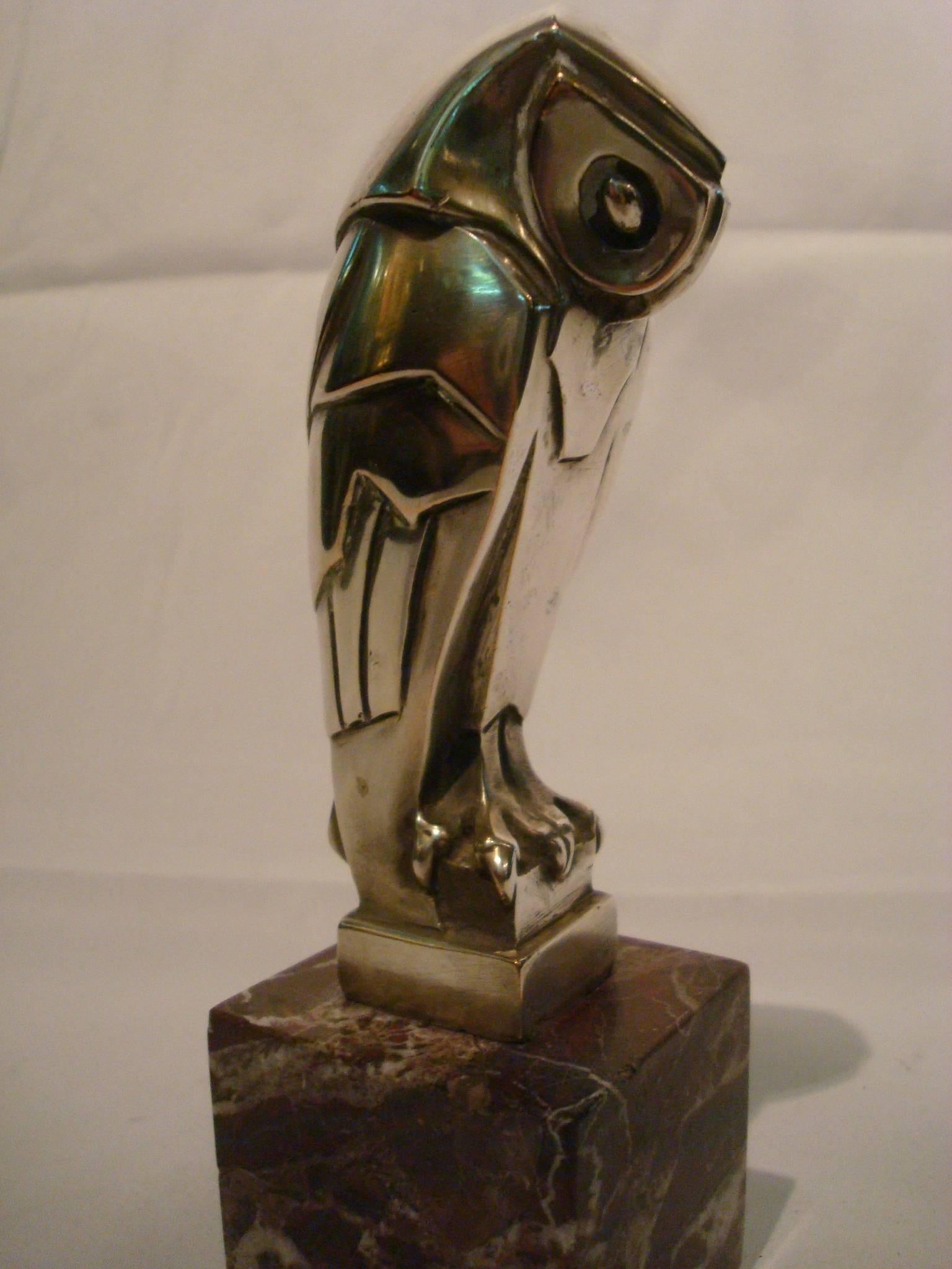art deco owl statue