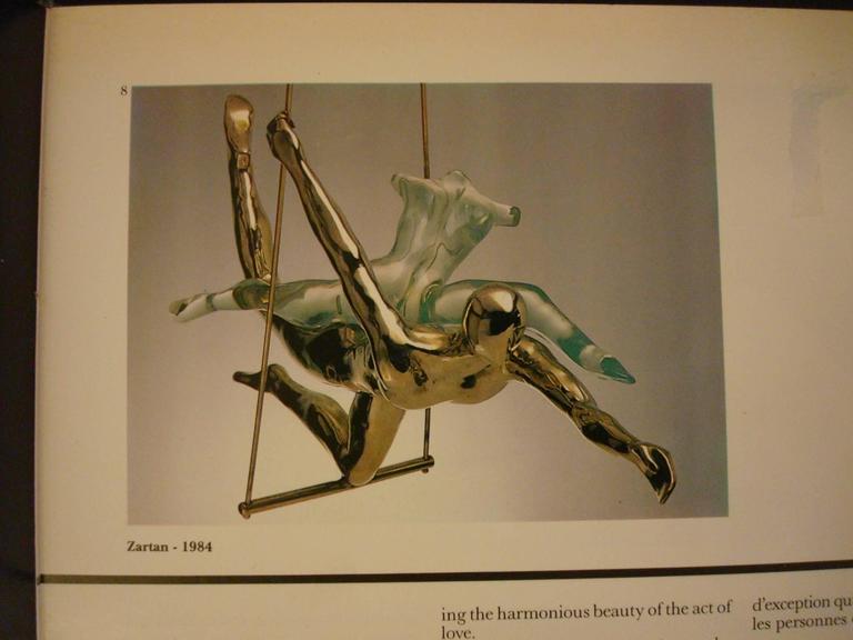 Fantastic Couple on a Circus Trapeze, Sculpture by Max Forti, Italy ...