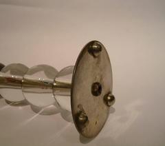 Lampada da tavolo con sfere di cristallo Jacques Adnet Art Deco, Francia, anni '30