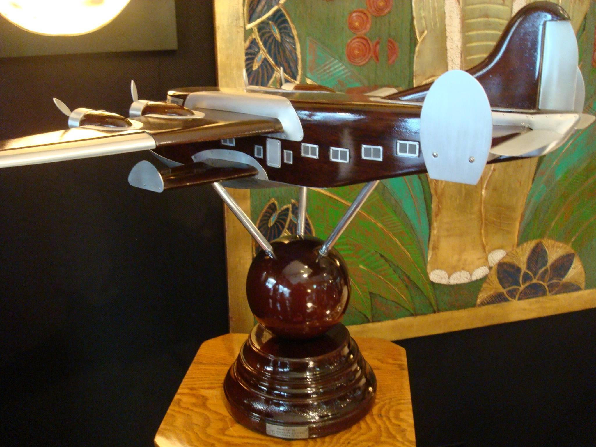 Milieu du XXe siècle Avion Art déco Boeing 314 Pan-American 'Clipper', vers 1938 en vente