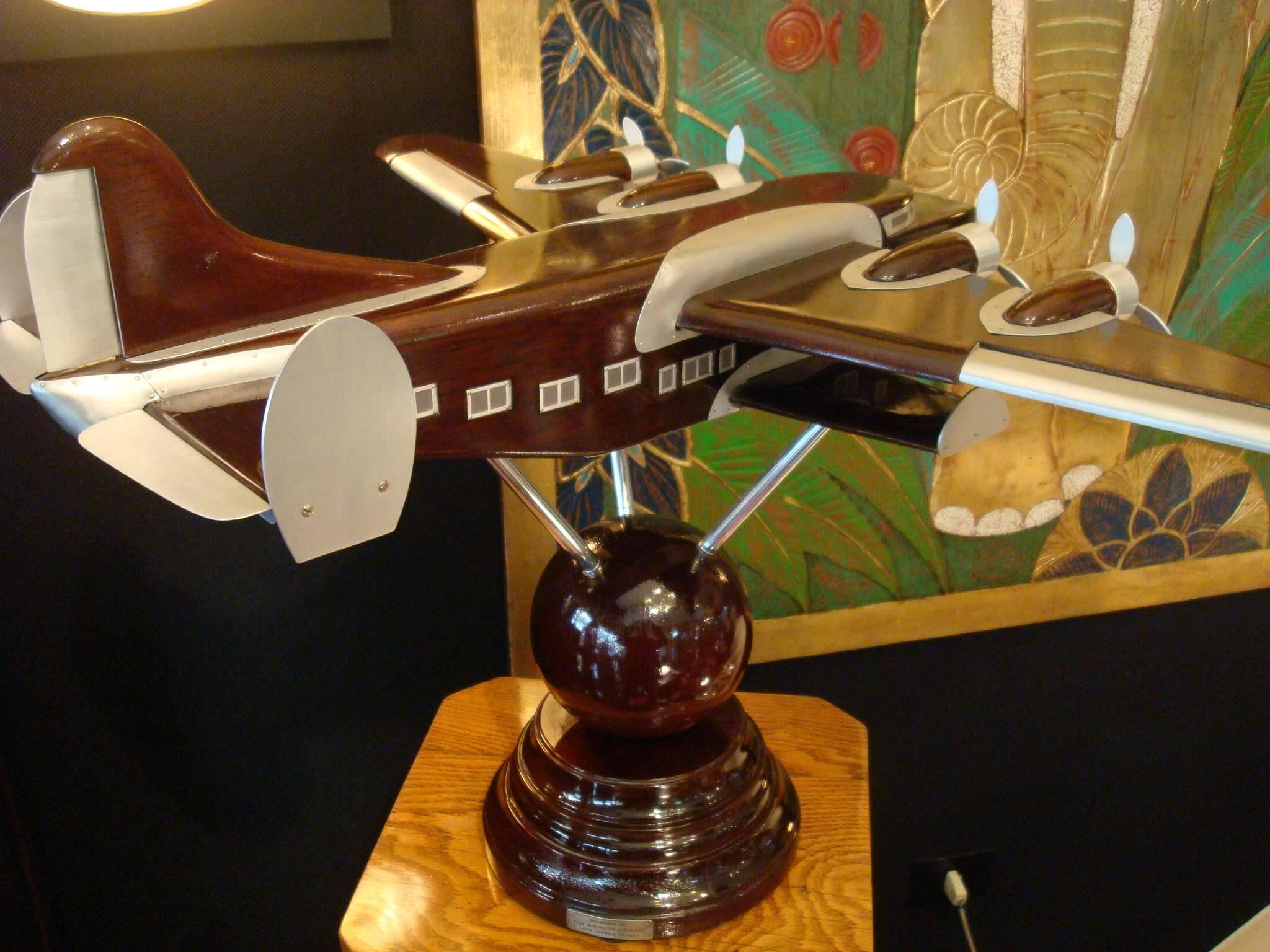 Art Deco Boeing 314 Airplane Pan-American 'Clipper', circa 1938 In Good Condition For Sale In Buenos Aires, Olivos