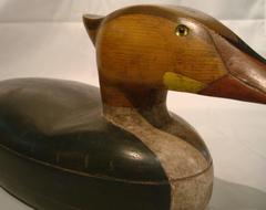 Hen Merganser Hunting Decoy attributed to John Dawson Folk Art, Americana