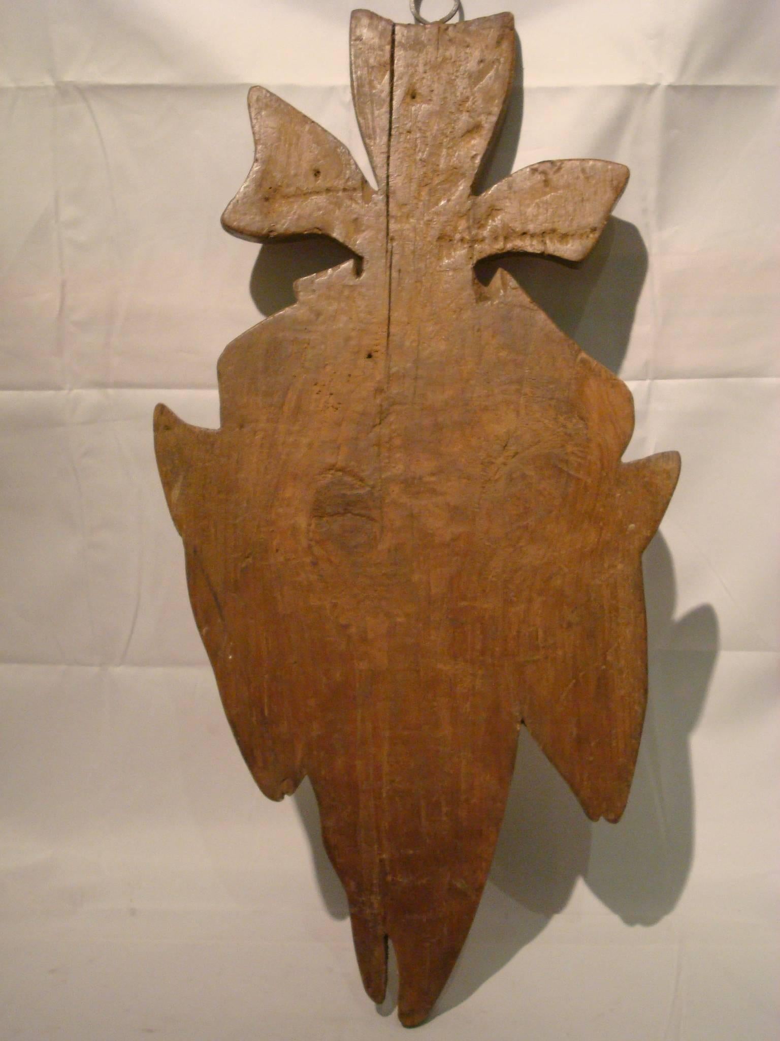 Folk Art, Americana Fishing Sign Wooden Carved 1