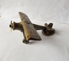 Bronze Airplane 1927 Spirit of St Louis Car Mascot, Hood Ornament Automobilia