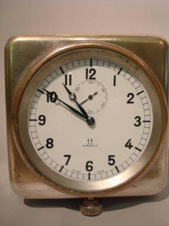Rare Nautical Omega Clock Royal Navy Submarine, Ship, 8 Days