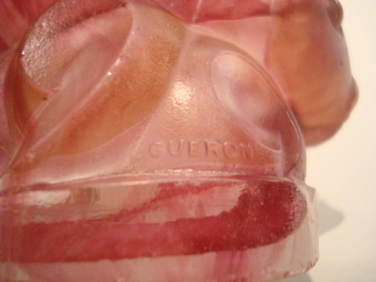 Glass Fish Radiator Car Mascot, Hood Ornament by Gueron, France, 1925 ...