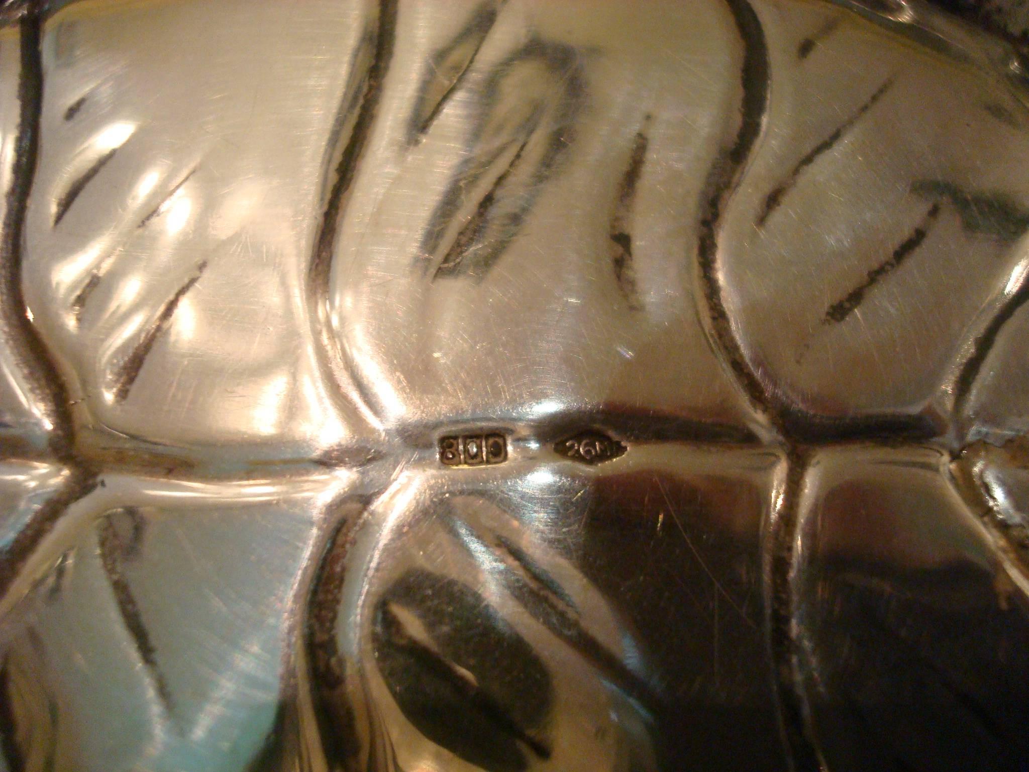 Sterling Silver Tortoise Sculpture Silver Table Bell
