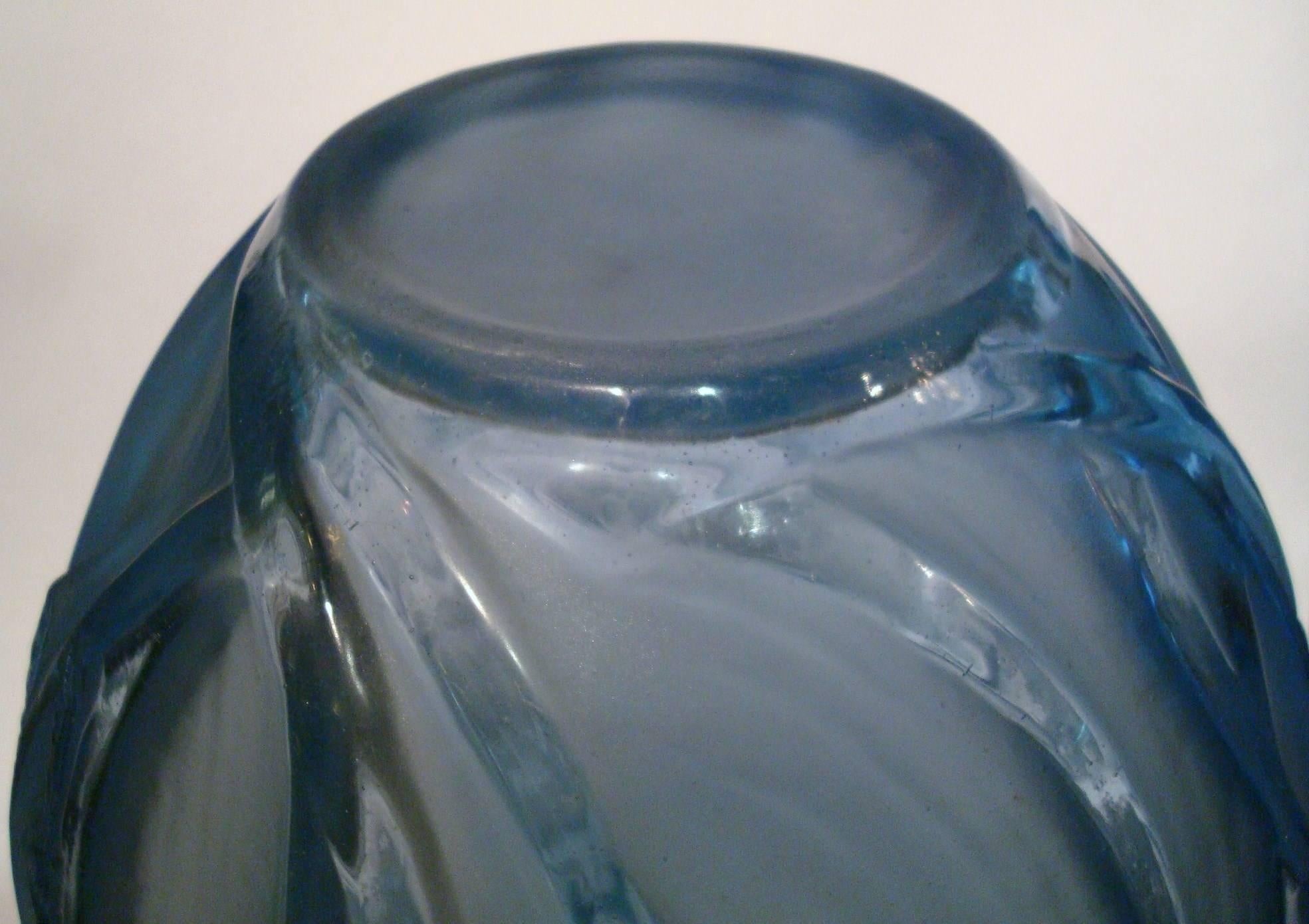 Art Deco Rene Lalique Sauterelles Glass Vase 1