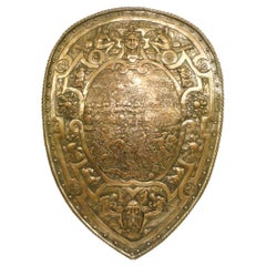 Shield Decorated with Battle Scenes - France - XIXth century