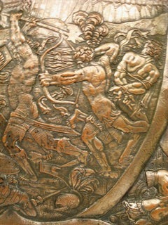 Shield Decorated with Battle Scenes - France - XIXth century