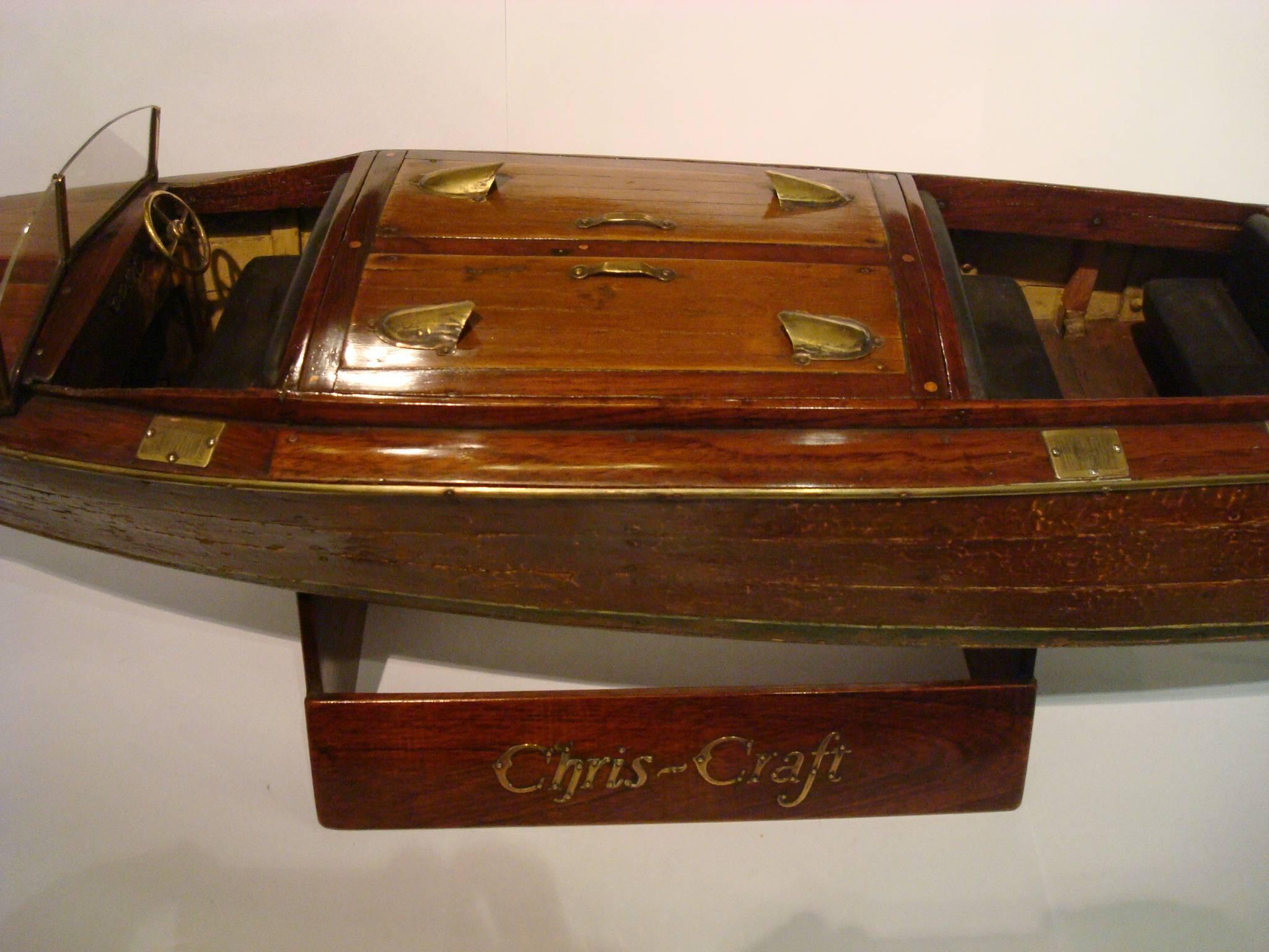 Argentine Chris Craft Speedboat Sales Model, circa 1930s Nautical