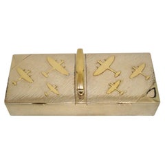 Spitfire Airplane Asprey London Cigar / Cigarette Smokers Box / Case . 1940´s